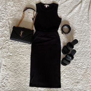 Michael Kors Skirt Set Ribbed Pencil XS Black